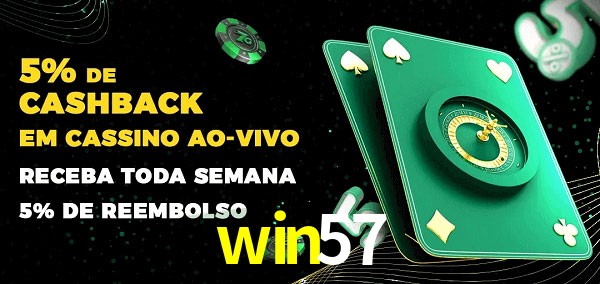 Promoções do cassino ao Vivo win57